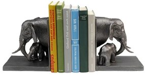 Elephant Family zarážka na knihy dvojdielna sivá