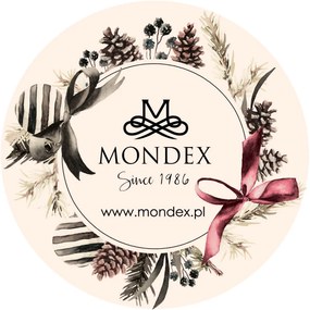 Vánoční sada 2 ks závěsných šišek SANTA LILA II 17 cm červená