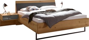 XXXLutz POSTEĽ S NOČNÝMI STOLÍKMI, 180/200 cm, dub bianco, lávovosivá Dieter Knoll - Postele - 000442010701