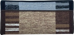 Vopi Nášľapy na schody Geneve šedý obdĺžnik, samolepiaci - 25x80 obdĺžnik (rozmer vrátane ohybu)