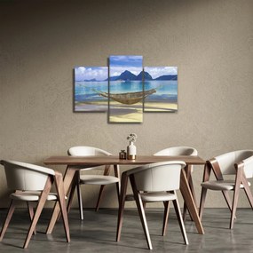 Obraz - Obraz hojdacej siete na pláži 2 (90x60 cm)