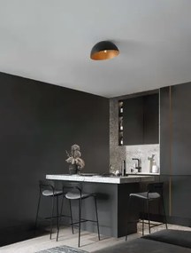 LED čierno-zlaté dizajnové stropné svietidlo Onia 40