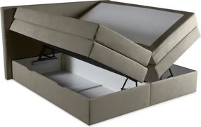 Kontinentálna boxspring posteľ ANNA 200x220, šedá (gerra 90)