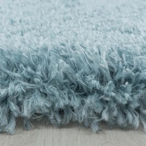 Koberec Fluffy Super Soft azúrový kruh