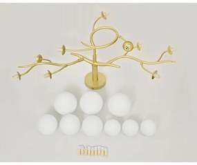 Brilagi - LED Prisadený luster MISTEL 9xG9/3W/230V zlatá/biela