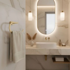 Rea Til, vešiak na uterák, zlatá matná, REA-88069