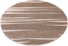 TA Koberec 3436A TMAVOBÉŽOVÉ SÁRÍ KOLESO 3UX Rozmer: 130x130 cm