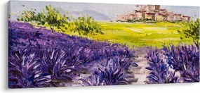 Obraz - Provance, Francúzsko, olejomaľba (120x50 cm)