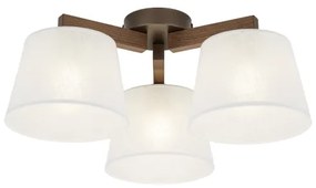 Brilagi - Prisadený luster LATTE 3xE27/15W/230V borovica/biela