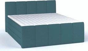 Posteľ boxspring Fresco 180x200 cm, petrolejová látka