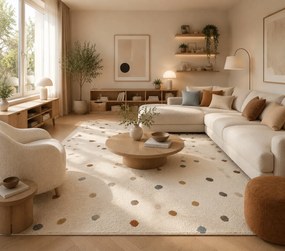 Hanse Home, Detský koberček Adventures 106210 Cream Multicolor, 200x290, biela, detská izba