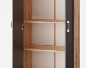 Policová skriňa Vincent, dub artisan/antracit