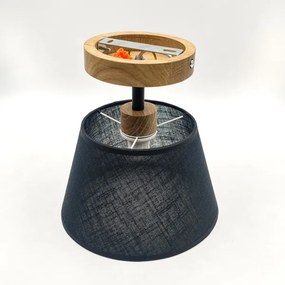 Brilagi - LED  Prisadený luster ANTHONY 1xE14/60W/230V dub/čierna