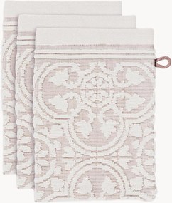 Uteráky na umývanie zo žakárového bavlneného froté Tile de Pip, 3 ks