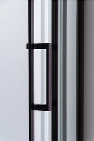 BPS-koupelny Štvrťkruhový sprchový kút HYD-RK01B 90x90 cm čierna/transparent + vanička HYD-RSV-ST01B biela