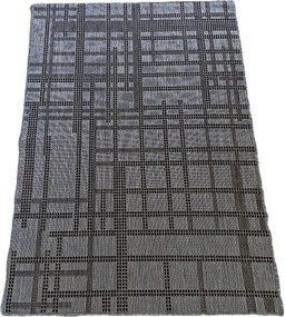 Sisalový koberec s pruhmi Sizal Sede – sivý obdĺžnikový Rozmer: 50x80 cm