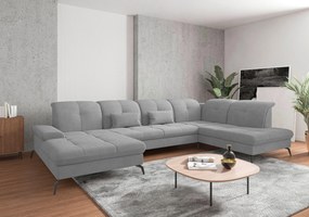 XXXLutz SEDACIA SÚPRAVA, textil, sivá Sit & More - Sedačky - 000144009061