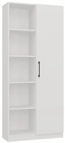 Regál 80 cm dvere biely