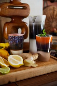 HK living Kameninový hrnček 70's Tea Mug Dusk 475 ml – set 2 ks