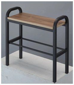 Kovový stojan na topánky v čierno-prírodnej farbe Tower – YAMAZAKI