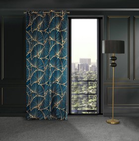 ZATEMŇOVACÍ ZÁVES NA PÁSKE LIMITED COLLECTION MUSA3 140X250 CM TMAVOMODRÁ