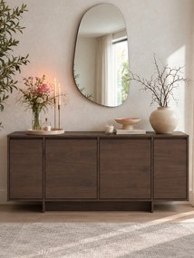 Štvordverová komoda Zolia 180 cm - elegantný orech