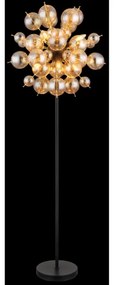 Globo 15633SA - Stojacia lampa UDO 6xE14/25W/230V zlatá