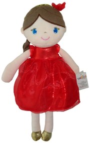 Handrová bábika Inez, Tulilo, 38 cm - červená