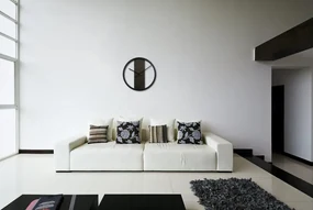 Dizajnové nástenné hodiny vo farbe wenge 50cm
