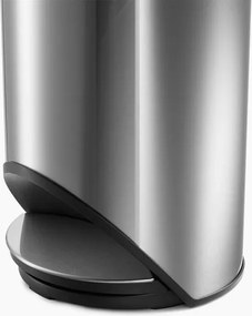 Nášľapný odpadkový kôš z nehrdzavejúcej ocele v lesklo striebornej farbe 10 l Arc – Joseph Joseph