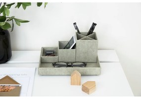 4-dielny béžový stolový organizér Bigso Box of Sweden Lena