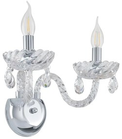 Eglo 39105 - Nástenné svietidlo BASILANO 1 2xE14/40W/230V