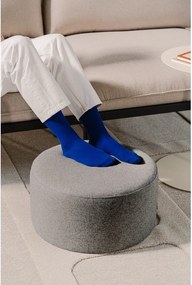 Sivý vlnený taburet Folk – noo.ma