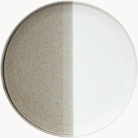 Porcelánové plytké taniere Double, 4 ks