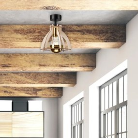 Prisadený luster LANDO 1xE27/15W/230V buk