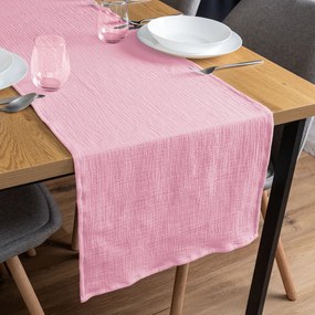 Biante Mušelínový behúň na stôl MSN-040 Ružový 20x140 cm