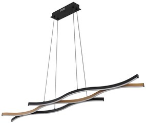 Globo 67206HW - LED Luster na lanku GERONIMO LED/35W/230V čierna/hnedá