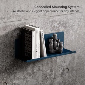 Poličky na stenu JOANNE 400 mm, Modern: tmavomodrá