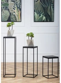 Stojan na kvety BASICLOFT 60x24 čierna