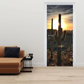 Fototapeta na dvere - Kaktusy na slnku (95x205cm)