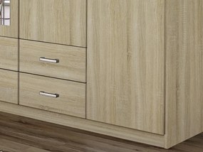 Šatníková skriňa Gamma, dub sonoma