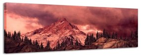 Obraz na plátne Panoráma, Rocky Mountain , 116x36cm