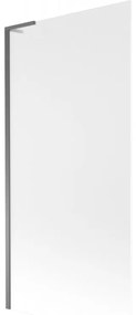 Mexen Next L, 1-krídlová vaňová zástena 90 x 150 cm, 6mm sklo námraza, grafitový profil, 895-090-000-03-30-95