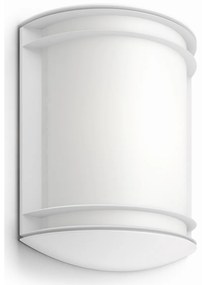 Philips 17320/31/P3 Antelope Vonkajšie nástenné LED svietidlo 28 cm, biela