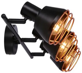 Bodové svietidlo NERIA 3xE14/40W/230V čierna/medená