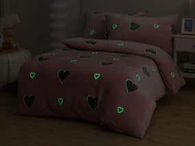 XPOSE® Mikroplyšové obliečky LOVE Exclusive (svietiaci efekt)