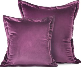 DEKORAČNÁ OBLIEČKA NA VANKÚŠ RIA 45X45 CM TMAVOFIALOVÁ