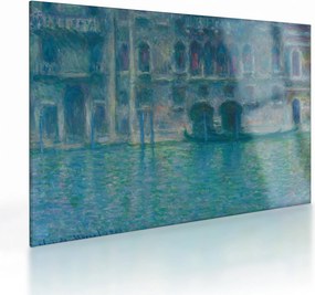 Sklenený obraz - Claude Monet, Palazzo da Mula, Venice, reprodukcia (70x50 cm)