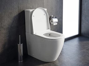 Sapho Sapho, TURKU kombi WC, Vortex Rimless, spodný/zadný odpad, biela, PC104V