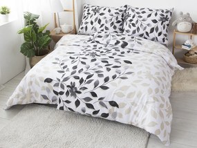 XPOSE® Bavlnené obliečky IVANKA na dve postele - sivé